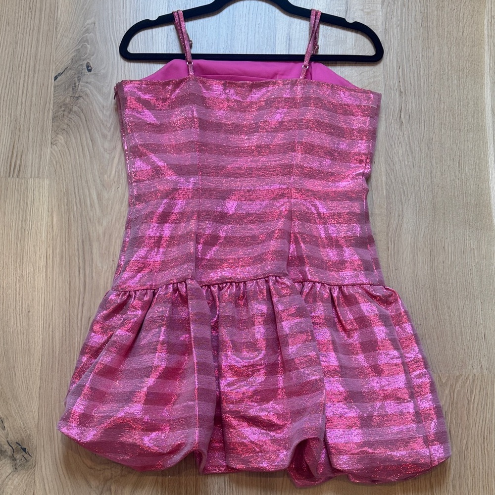 Corey Lynn Calter Vibrant Pink Bubble Mini Dress - Picture 3 of 6
